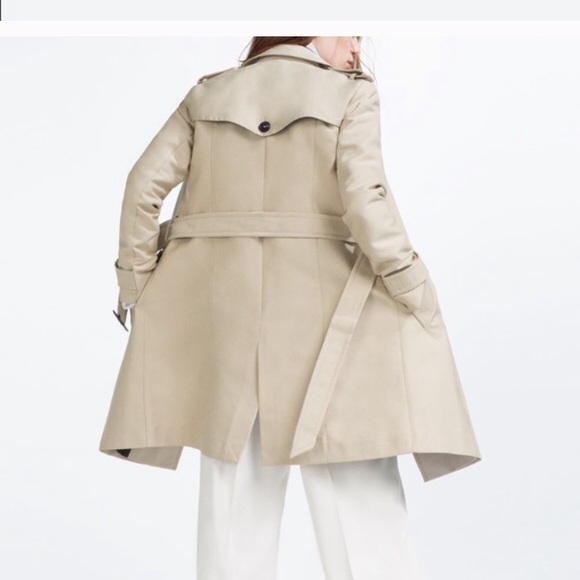 ๐๐๐ SOLD ๐๐๐ Zara Basic Trench Coat XS - Picture 7 of 8
